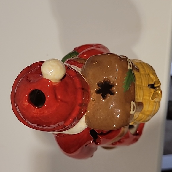 HMK Lic Santa With Bag Tealight Candle Holder EUC - Picture 5 of 7